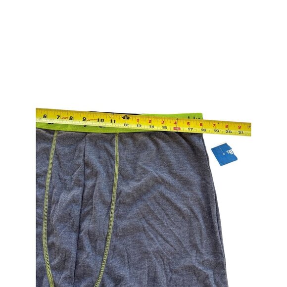 Jake & Co. Gray Boxer Briefs XXL Polyester With Neon Green Waistband Comfortable - Picture 3 of 5